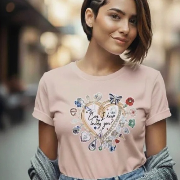 THE SPOON PUDDING CANDY Pink Bejewelled T Shirt Made In Korea Size Small US - Picture 6 of 6